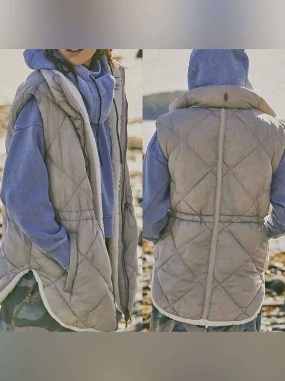 Free People Movement Venture On Reversible Puffer Vest size XS $168 NWOT